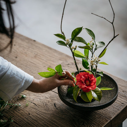 Round Ikebana Kenzan Flower Frog