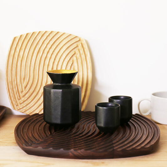 Swirl Wood Tray