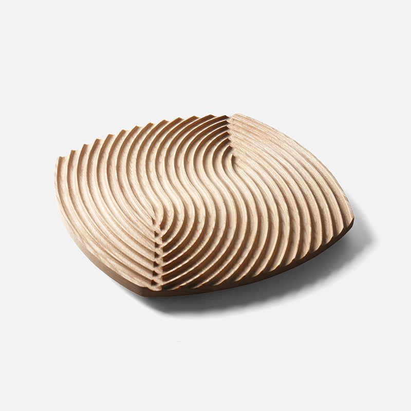 Swirl Wood Tray