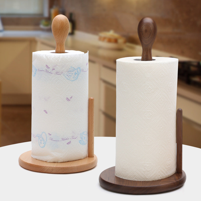 Wood Paper Towel Holder