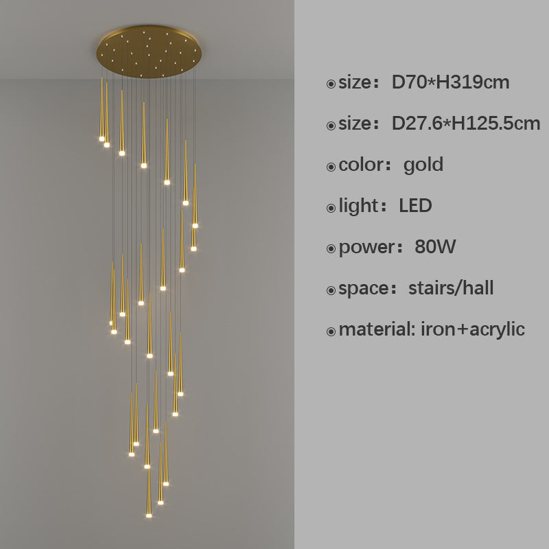 Dropped Pendant Chandelier