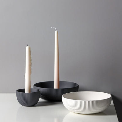 Ceramic Bowl Candle Holder