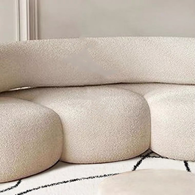 Curved Lamb Cashmere Sofa