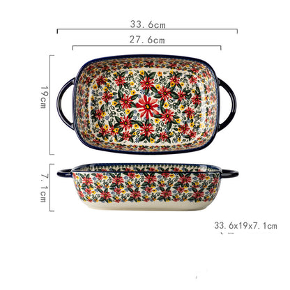 Floral Casserole Dish