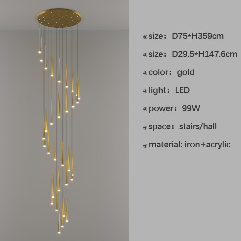 Dropped Pendant Chandelier